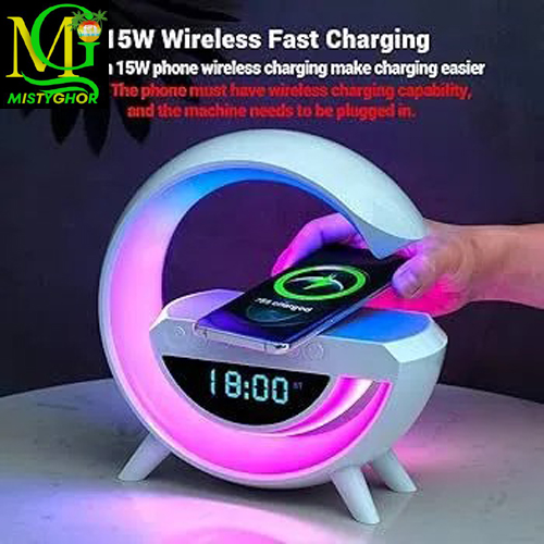 3 🔊 LED Wireless Charging Speaker BT-3401 | 2-in-1 Speaker & Charger - Image 1