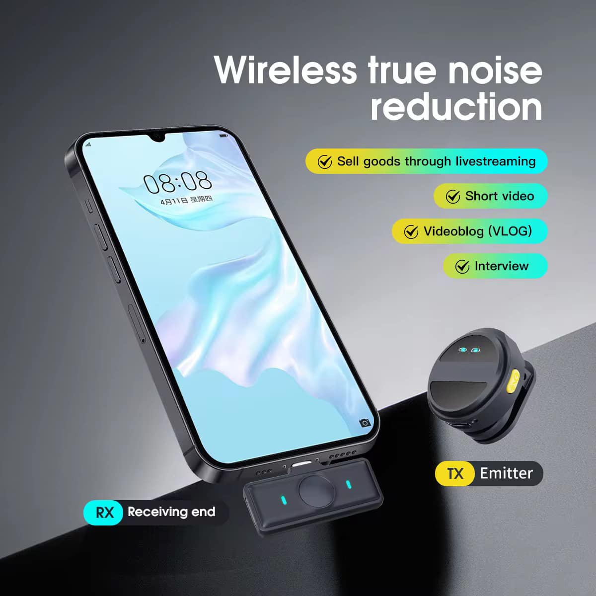 490293872_1146559770816838_7028070342788909034_n SX21 Wireless Lavalier Microphone – Noise Reduction Mini Collar Mic for Interview, Live Broadcast & Video Recording - Image 2