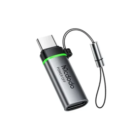 ⚡ MCDODO OT-2450 USB-C to USB-C 100W অটো পাওয়ার অফ ডাটা অ্যাডাপ্টার উইথ ল্যানইয়ার্ড – সুপার ফাস্ট চার্জিং ও ডাটা ট্রান্সফার