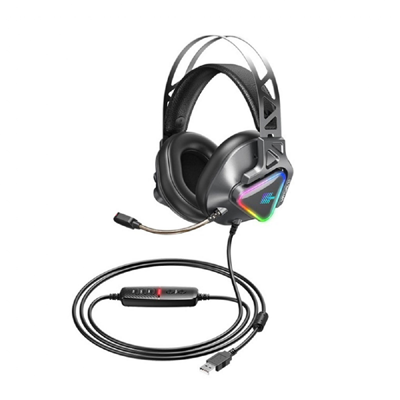 REMAX RM-810, Wargod Series Headphone, RGB Gaming Headset, USB Gaming Headphone, Surround Sound Headset, Gaming Accessories, RGB Lighting Headphones