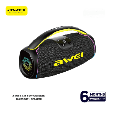 Awei KA16, 60W Speaker, Wireless Bluetooth Speaker, Portable Speaker, High-Quality Audio, Deep Bass Speaker, Party Speaker, Travel Speaker, Awei Speaker Bangladesh, Outdoor Speaker