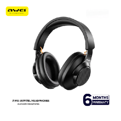 Awei A997BL, Awei Headphone, Wireless Headphone, Bluetooth Headphone, Hi-Fi Headphone, Stereo Headset, Long Battery Headphone, Deep Bass Headphone, Awei Bluetooth 5.3, Awei A997BL Bangladesh, Foldable Headphone, Awei Audio, Gaming Headphone, Awei Music