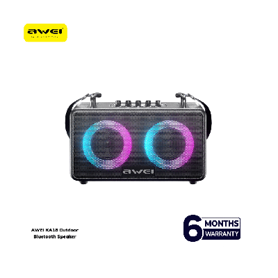 Awei KA18, 70W স্পিকার, আউটডোর ব্লুটুথ স্পিকার, RGB স্পিকার, পার্টি স্পিকার, ওয়্যারলেস স্পিকার, পোর্টেবল স্পিকার, গভীর বেস স্পিকার, TWS স্পিকার, Awei স্পিকার বাংলাদেশ, হাই-পাওয়ার স্পিকার