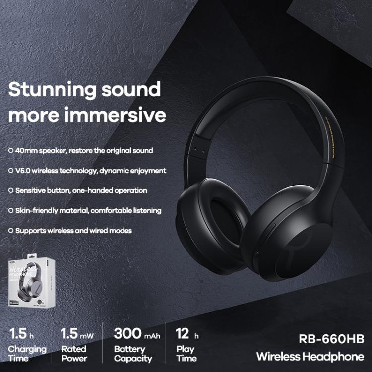 IP6D0781_1 REMAX RB-660HB Stereo Wireless Bluetooth Headset | Dual Mode (Bluetooth + 3.5mm) | Premium Sound - Image 3